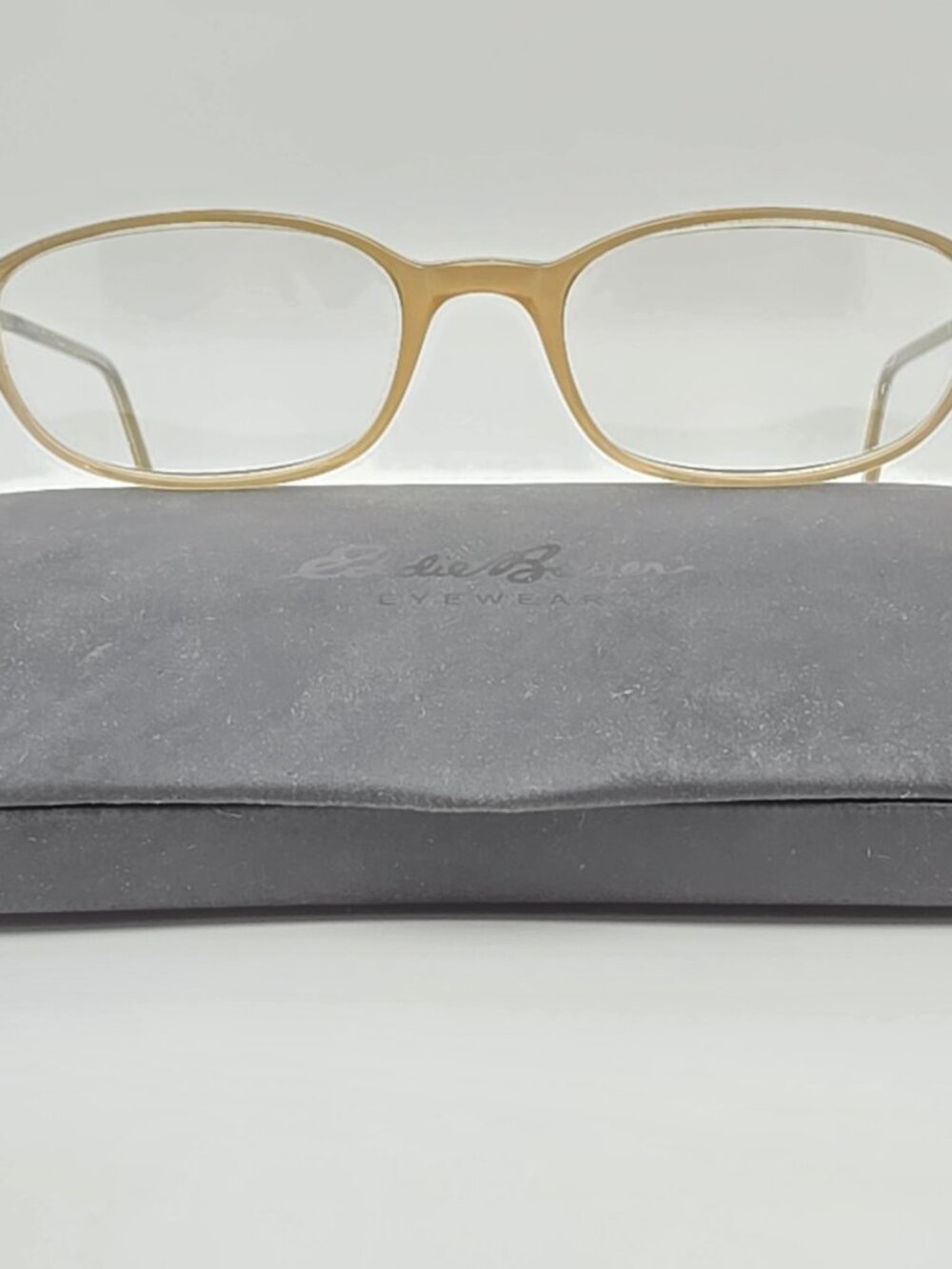 Eddie Bauer Sequoia Crystal Brown Eyeglasses Frame w/ Flexhinge and Case 49mm